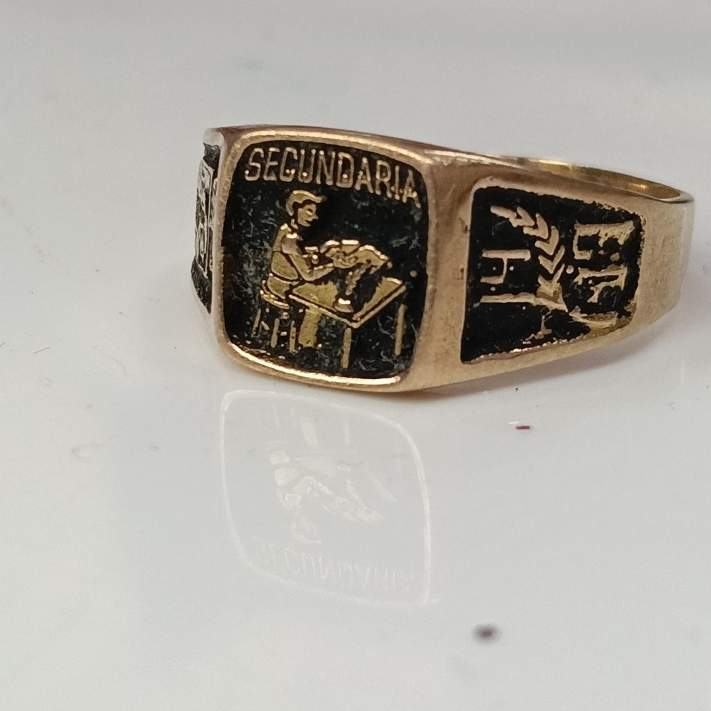 ANILLO DE GRADUACIÓN ORO 8 K 3,00 GRMS (SEMINUEVO)