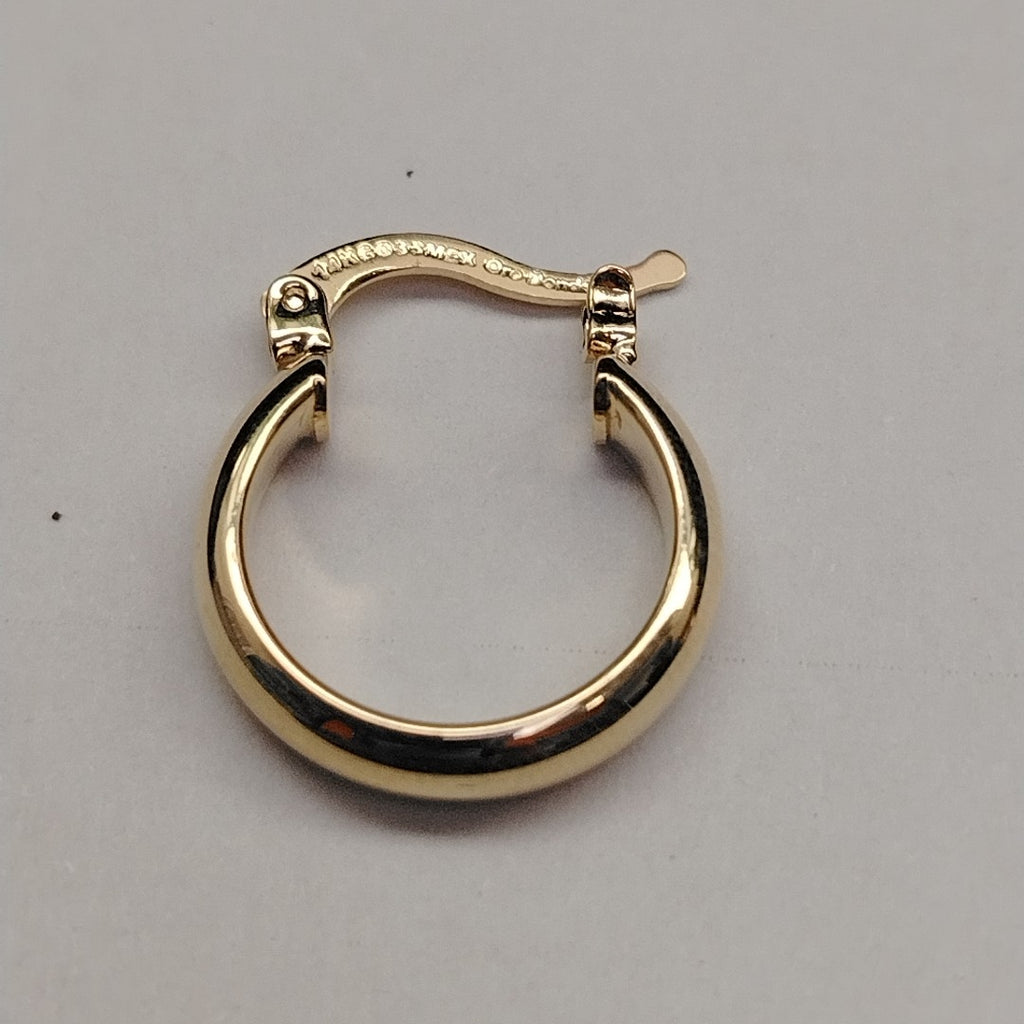 ARETES ARRACADA LISA 14K 1.7 GR (NUEVO)