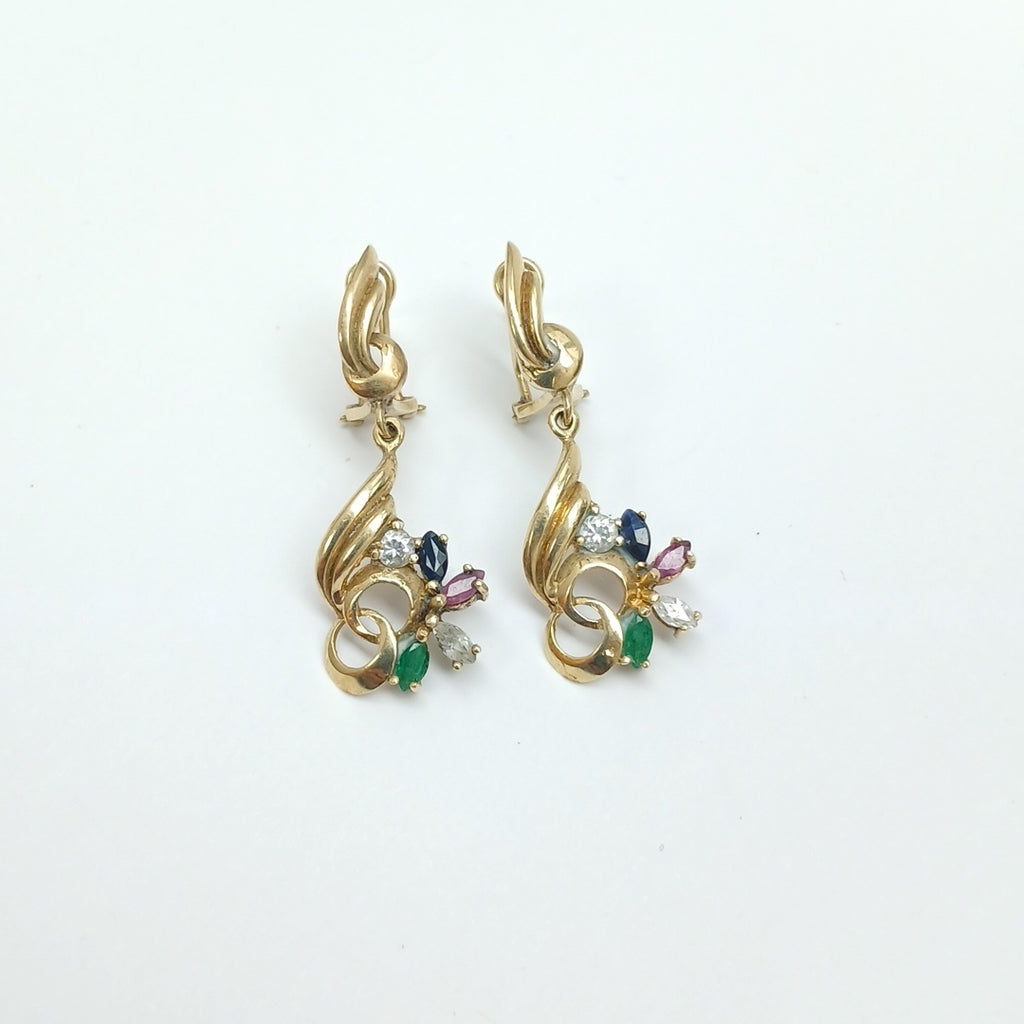 ARETES PAR ORO 10 K 4.6 GRMS (SEMINUEVO)
