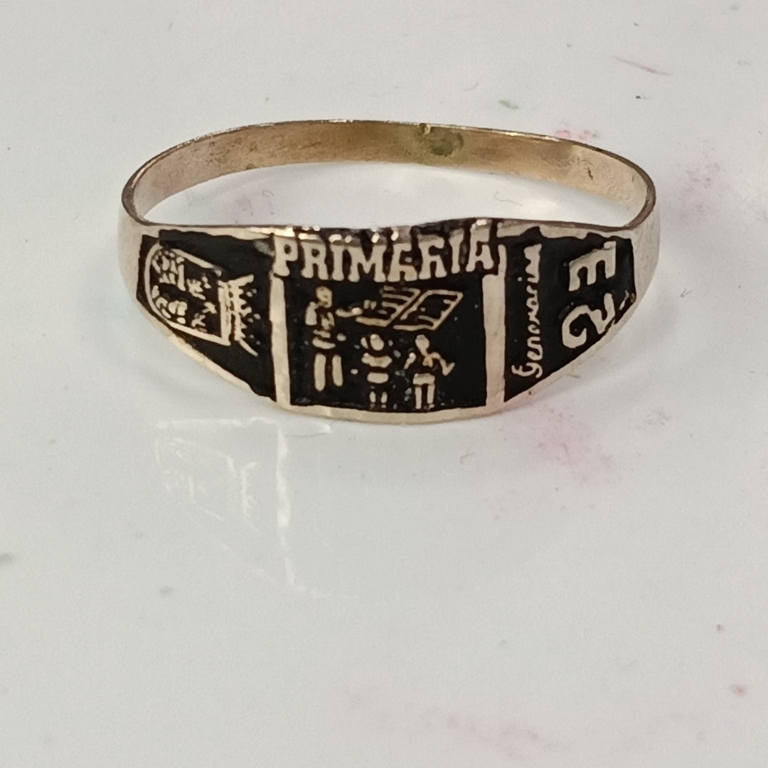 ANILLO DE GRADUACIÓN ORO 8 K 1 GRMS (SEMINUEVO)