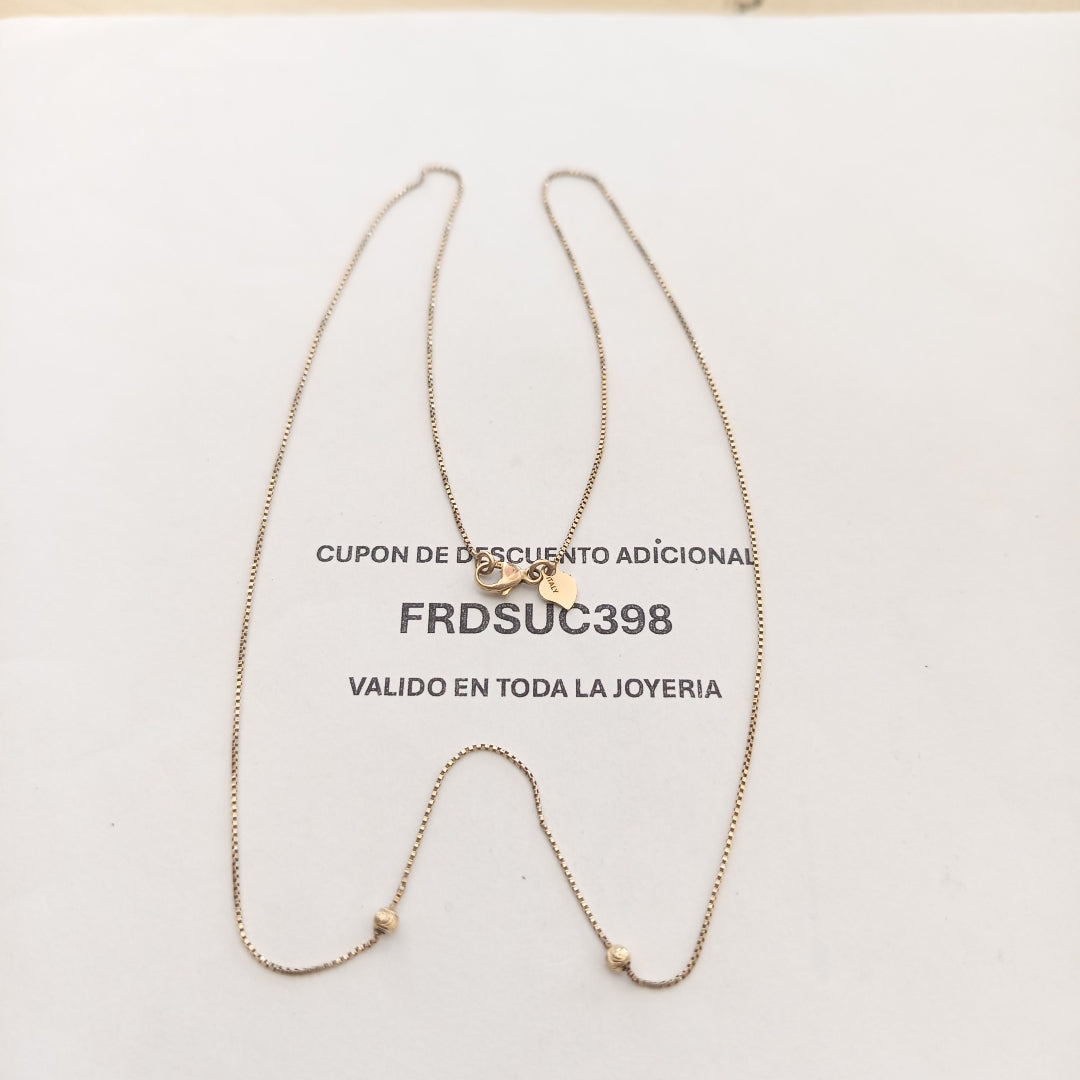 CADENA ORO 14 K 2,20 GRMS (SEMINUEVO)
