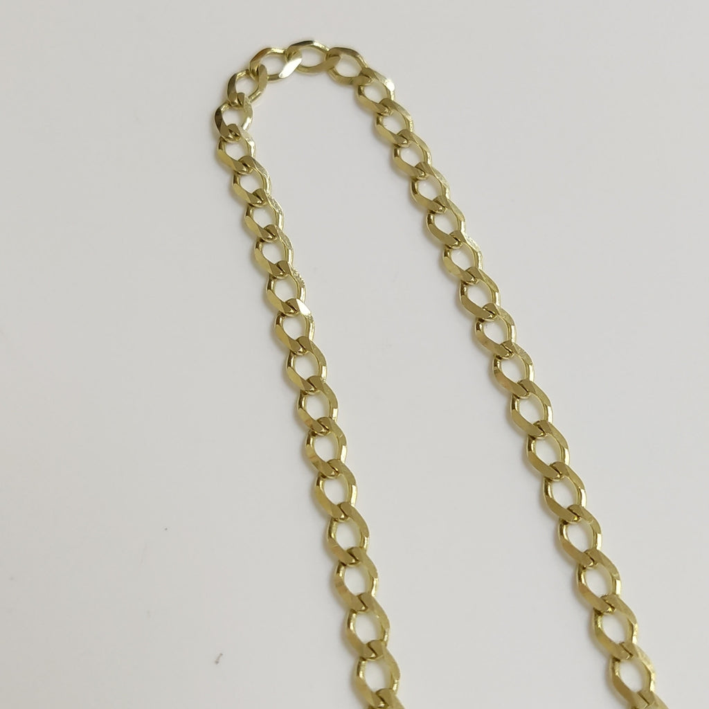 PULSERA TEJIDO BARBADA 14K 21 CM 3.9 GR (NUEVO)