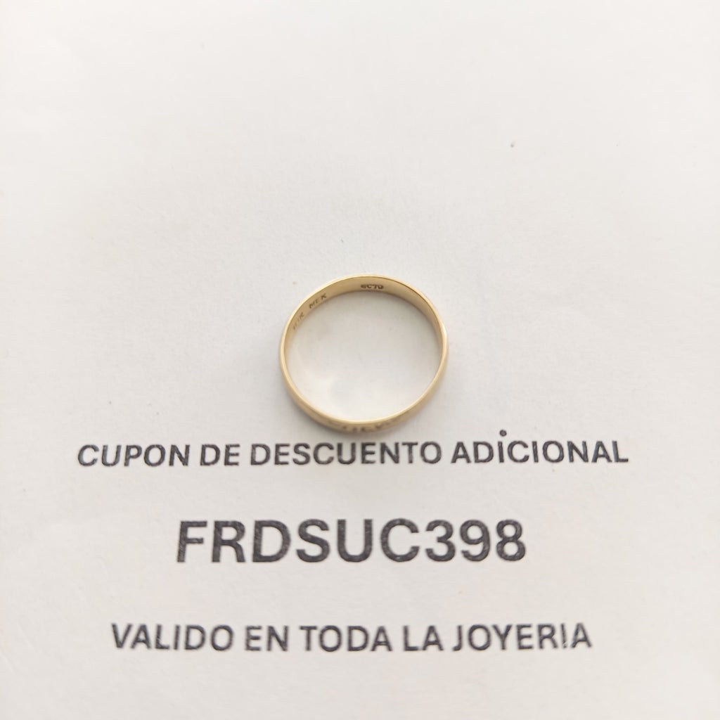ARGOLLA ORO 10 K 2 GRMS (SEMINUEVO)