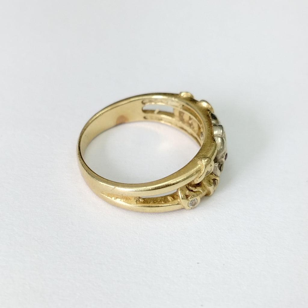 ANILLO ORO 14 K 4.3 GRMS (SEMINUEVO)