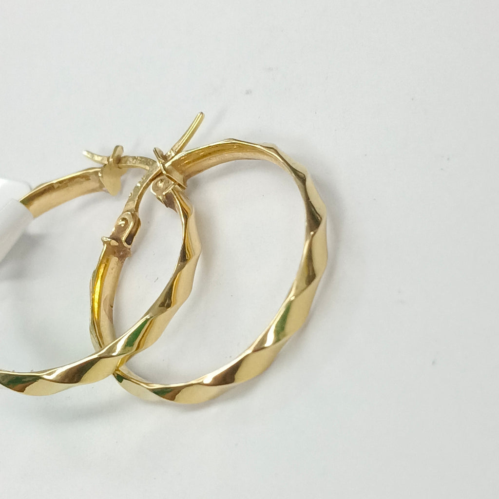 ARRACADAS PAR ORO 14 K 1.5 GRMS (SEMINUEVO)