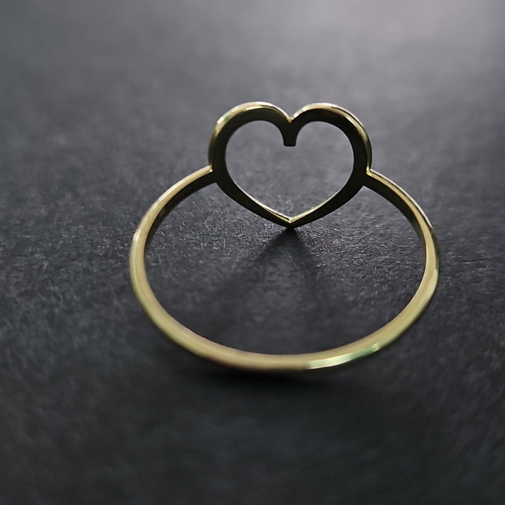 ANILLOS ANILLITO FIG CORAZON 10K TALLA 7 0.8 GR (NUEVO)