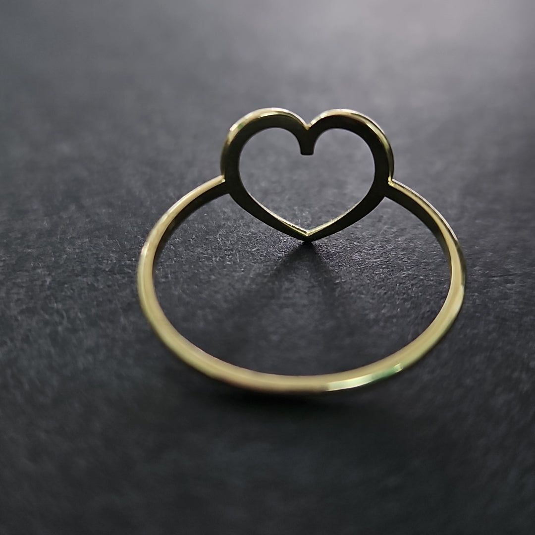 ANILLOS ANILLITO FIG CORAZON 10K TALLA 7 0.8 GR (NUEVO)