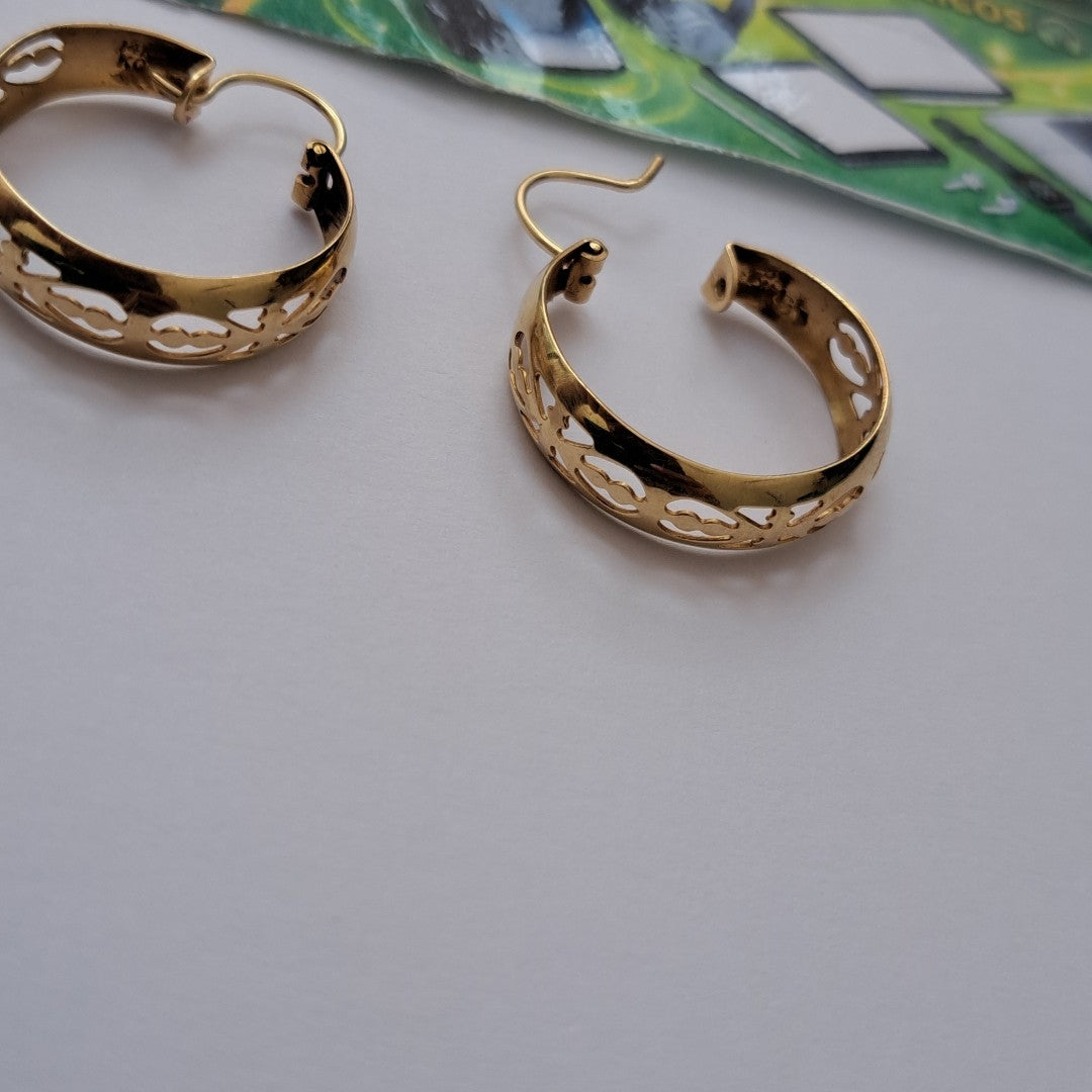ARRACADAS PAR ORO 14 K 3,80 GRMS (SEMINUEVO)