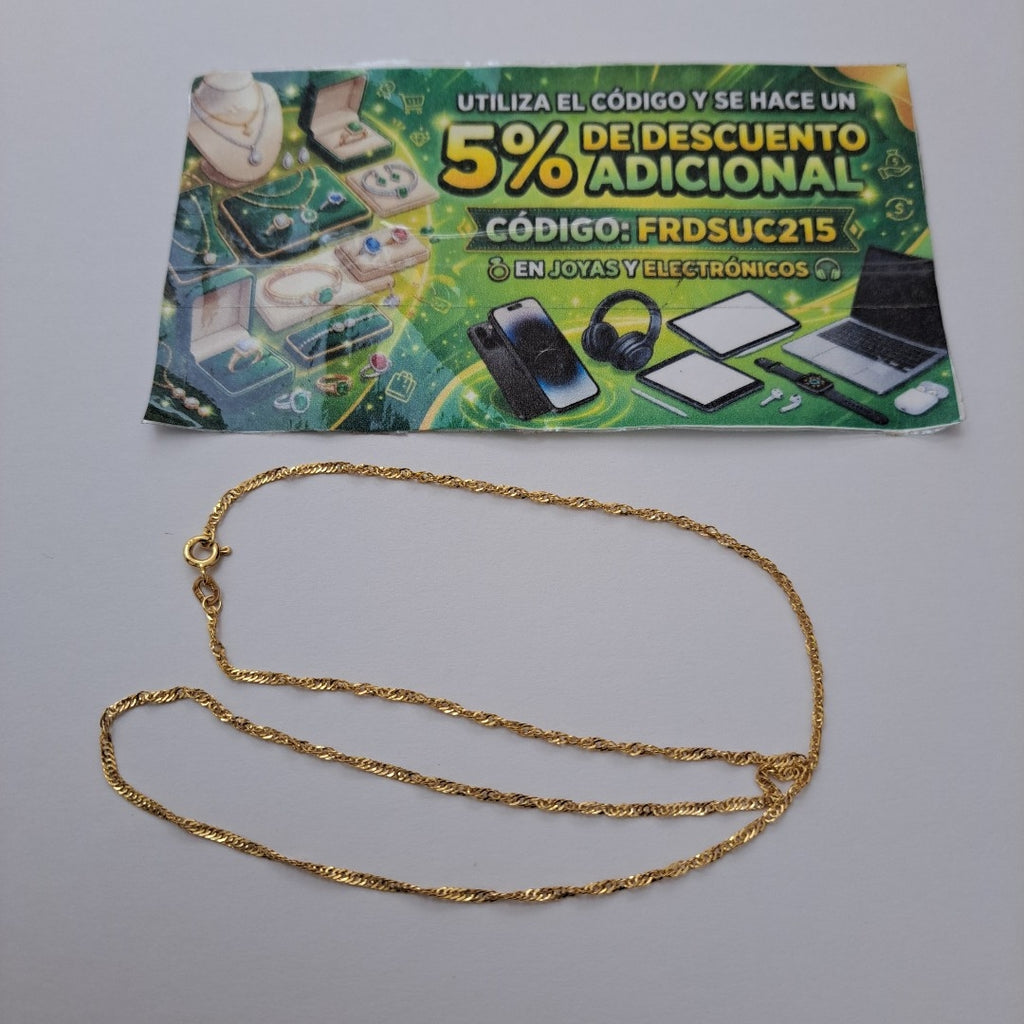 CADENA ORO 10 K 0.8 GRMS (SEMINUEVO)