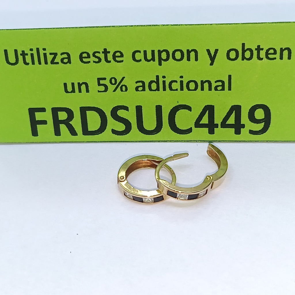 ARRACADAS PAR ORO,ORO MUY BAJO 8 K 1,00 GRMS (SEMINUEVO)