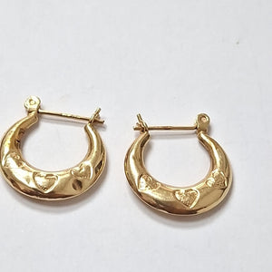 ARETES PAR ORO 14 K 1 GRMS (SEMINUEVO)