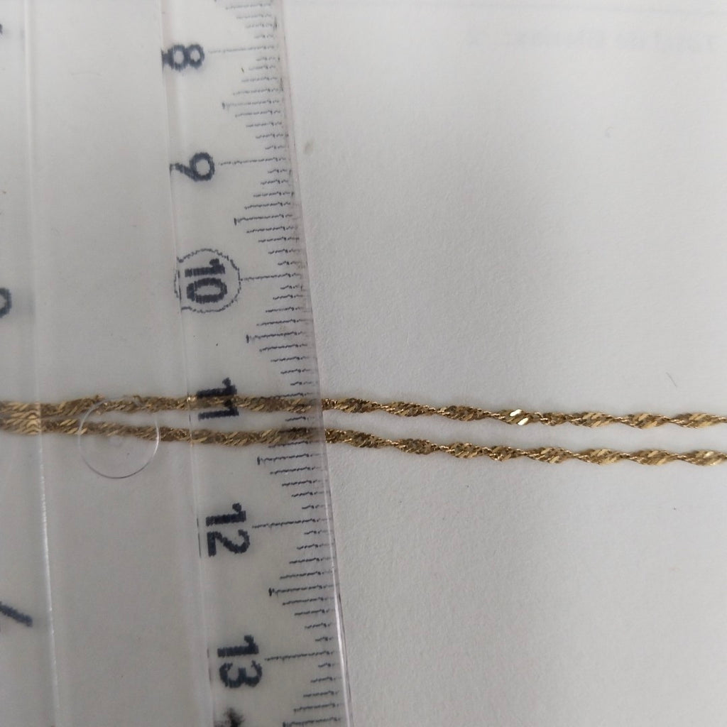 CADENA, MEDALLA RELIGIOSA ORO 10 K 1.6 GRMS (SEMINUEVO)