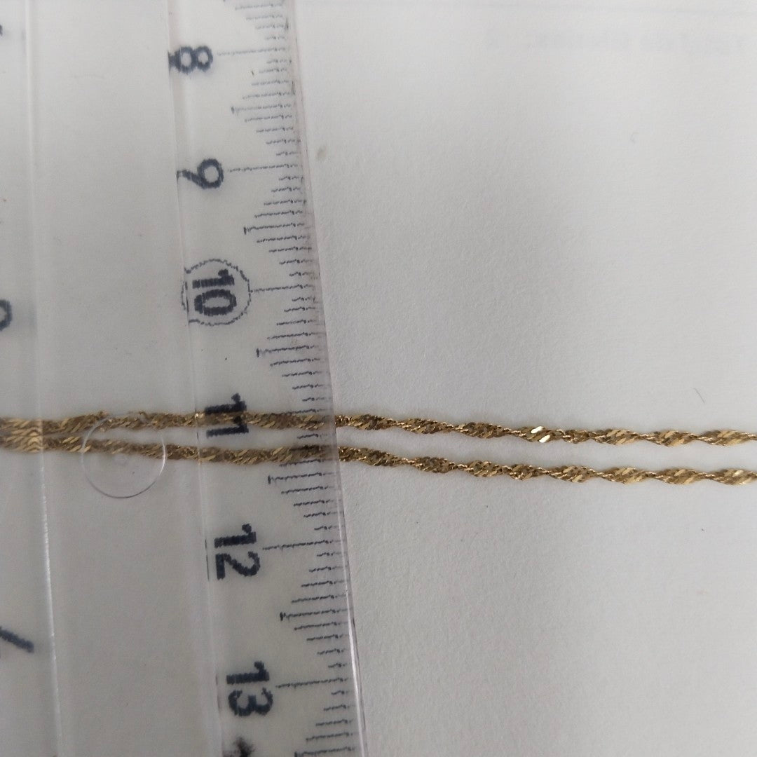 CADENA, MEDALLA RELIGIOSA ORO 10 K 1.6 GRMS (SEMINUEVO)