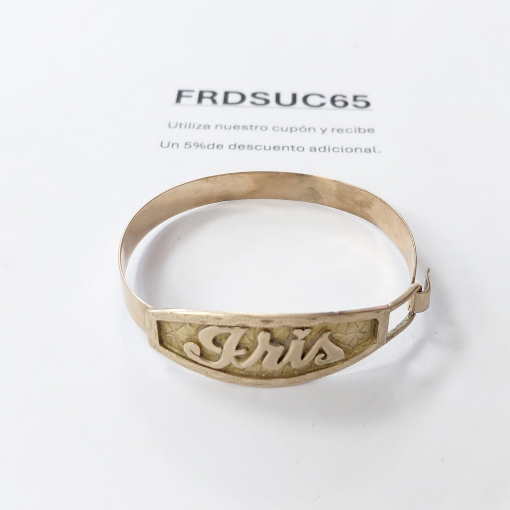 PULSERA RIGIDA ORO 10 K 12 GRMS (SEMINUEVO)