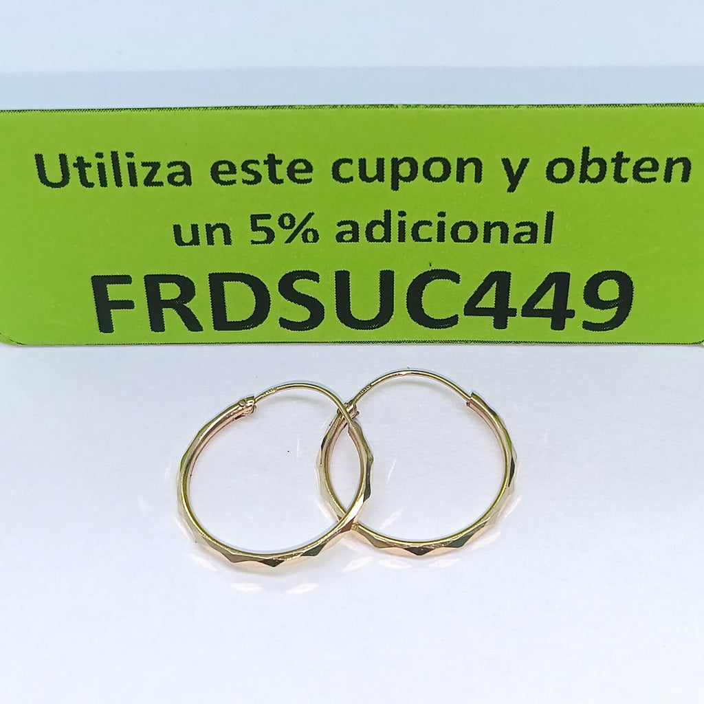ARRACADAS PAR ORO 10 K 1,00 GRMS (SEMINUEVO)
