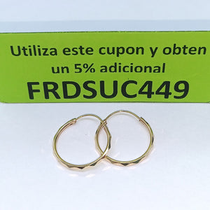 ARRACADAS PAR ORO 10 K 1,00 GRMS (SEMINUEVO)