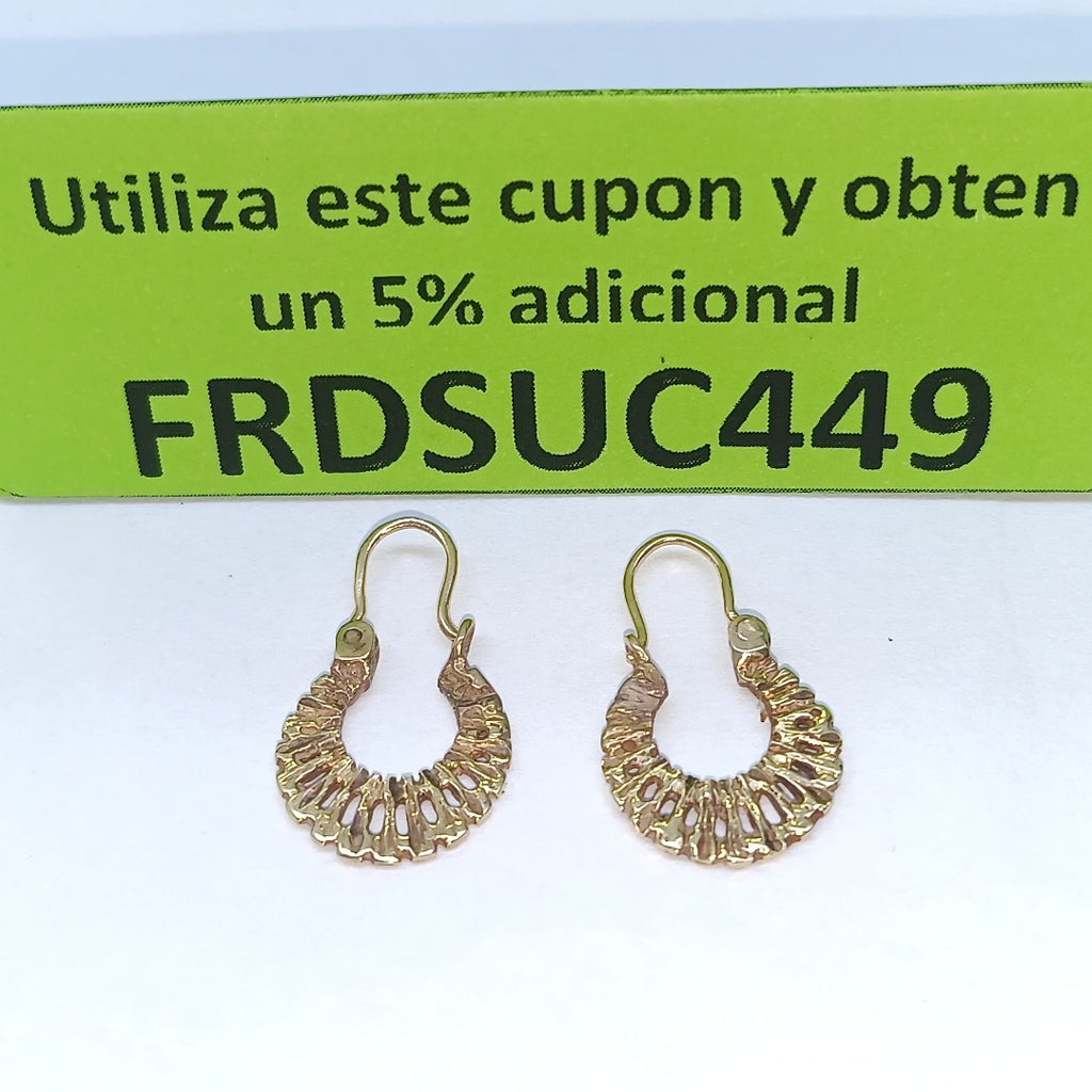 ARRACADAS PAR ORO 10 K 2,30 GRMS (SEMINUEVO)