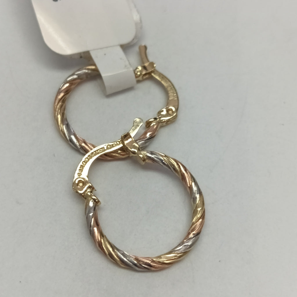 ARETES ARRACADAS COMBINADAS 14K 2.1 GR (NUEVO)