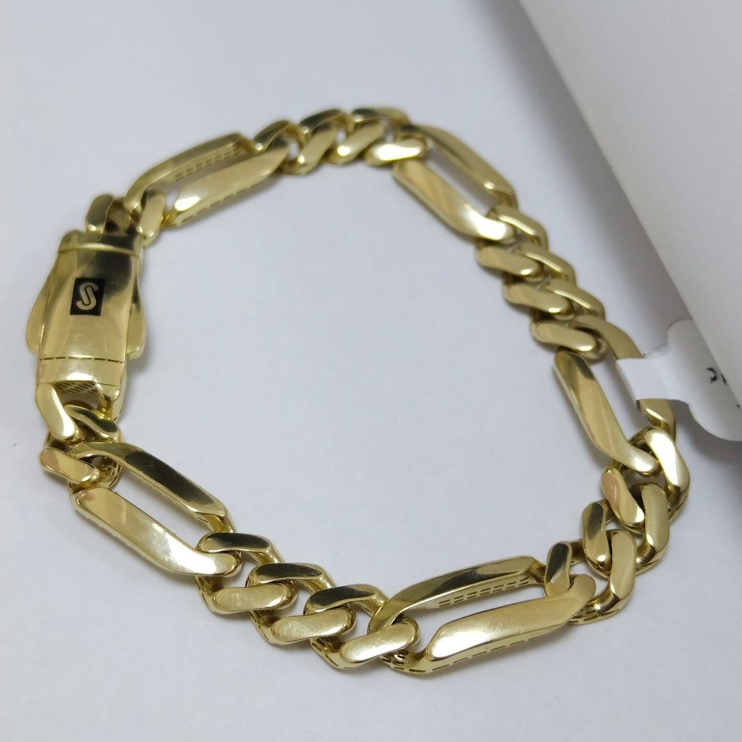 PULSERA MONACO ORO 14K 9 (NUEVO)