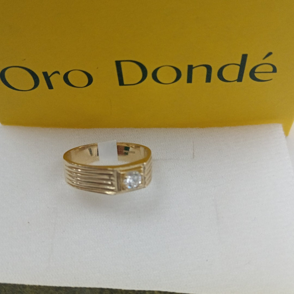 ANILLOS CON CIRCONIA 14K TALLA 9 4.4 GR (NUEVO)