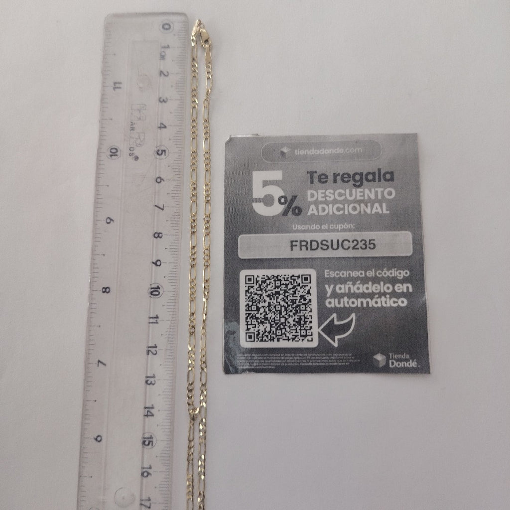 CADENA TEJIDO 3X1 14K 60 CM 5.6 GR (NUEVO)