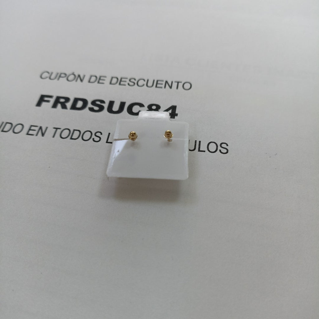 BROQUELES BROQUEL FIG CORAZON C CIRCONIA 14K 0.2614 GR (NUEVO)