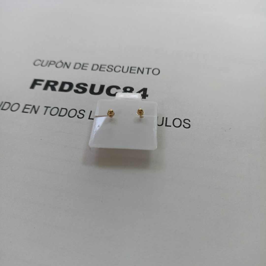 BROQUELES BROQUEL FIG CORAZON C CIRCONIA 14K 0.2614 GR (NUEVO)