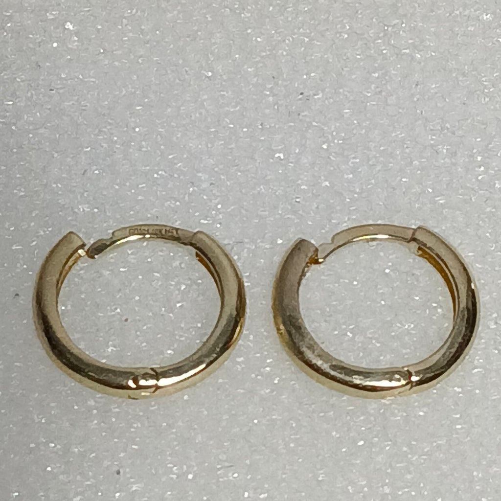 ARETES ARRACADAS LISAS 10K 1.1 GR (NUEVO)