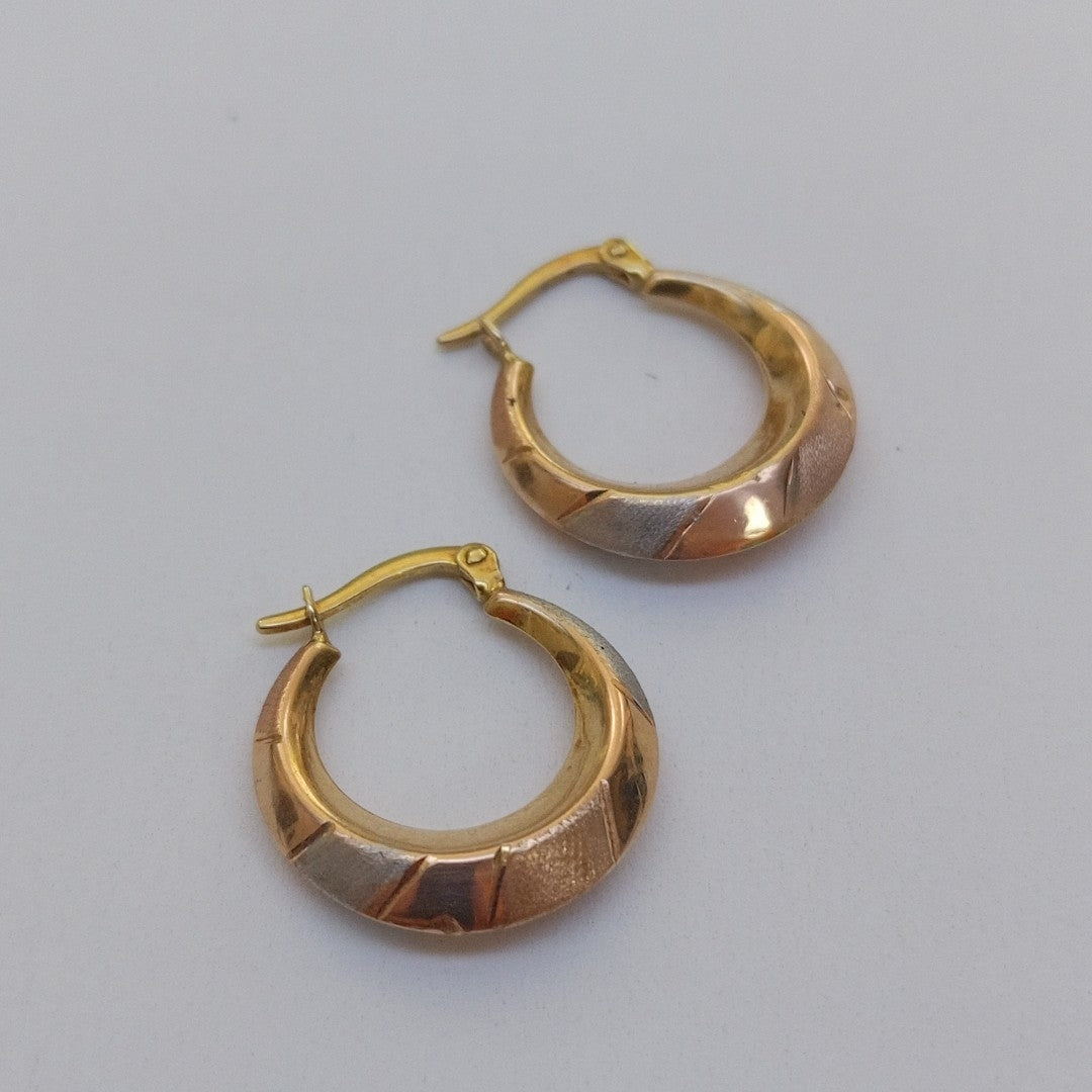 ARRACADAS PAR ORO 14 K 1.8 GRMS (SEMINUEVO)