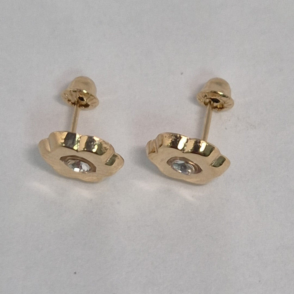 BROQUELES BROQUEL FIG FLOR C CIRCONIA 14K 0.2581 GR (NUEVO)
