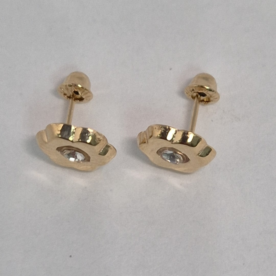 BROQUELES BROQUEL FIG FLOR C CIRCONIA 14K 0.2581 GR (NUEVO)