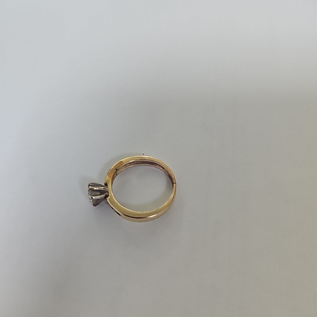 SOLITARIO ORO 14 K 2.4 GRMS (SEMINUEVO)