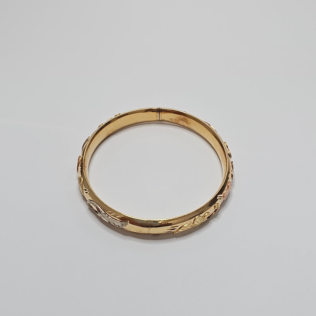 PULSERA RIGIDA ORO 10 K 12,80 GRMS (SEMINUEVO)