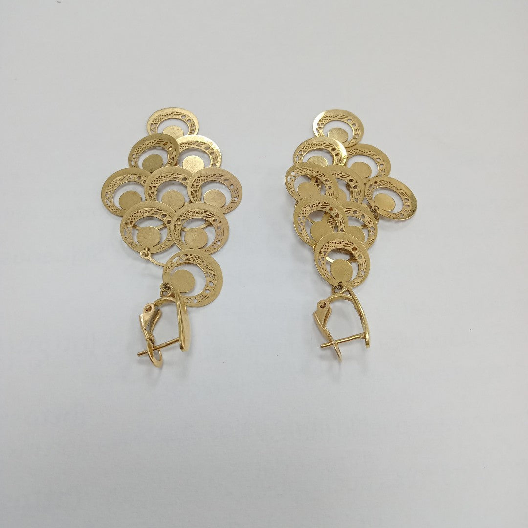 ARETES PAR ORO 18 K 8.7 GRMS (SEMINUEVO)