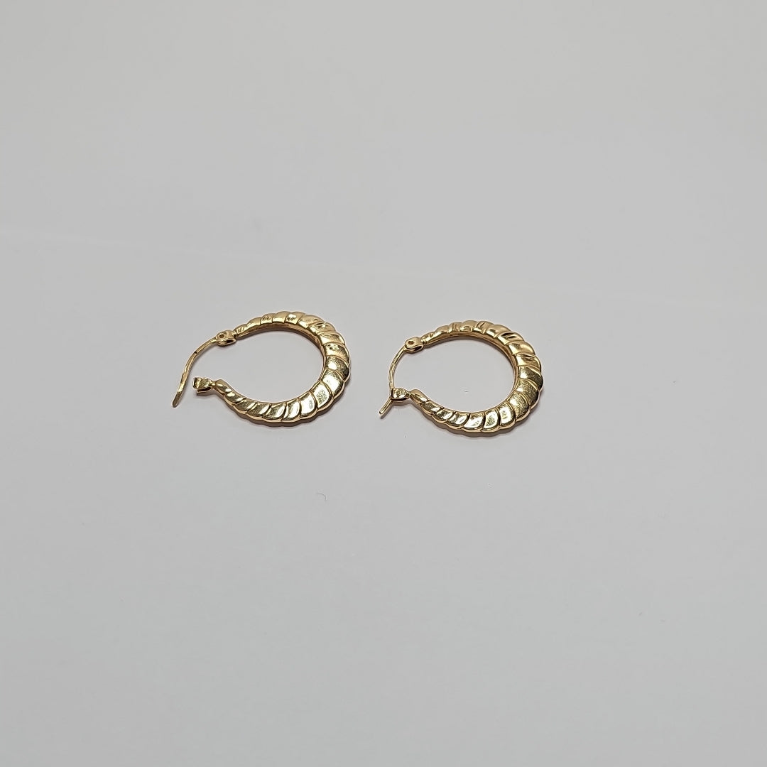 ARRACADAS PAR ORO 14 K 2.2 GRMS (SEMINUEVO)