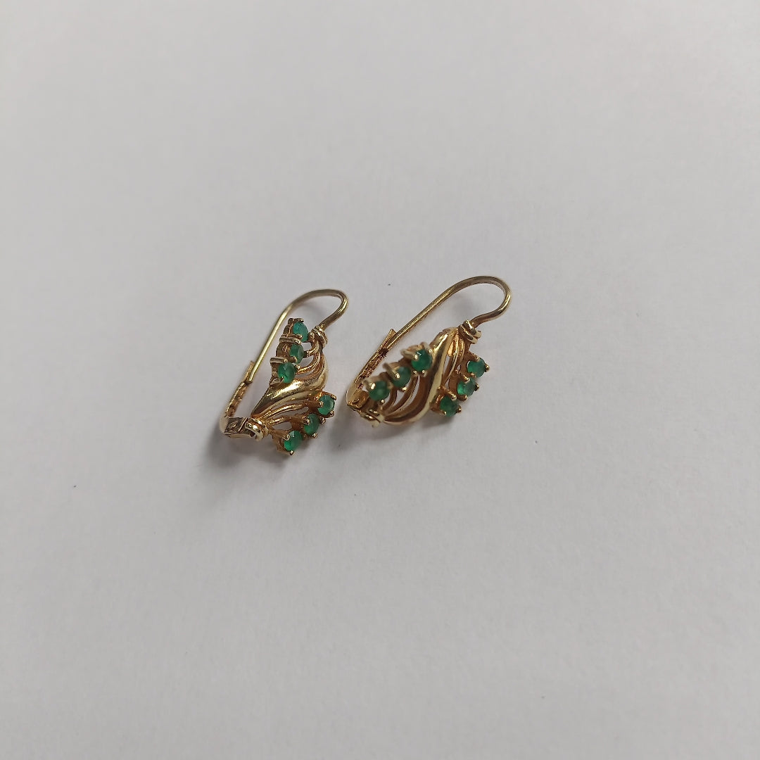 ARETES PAR ORO 14 K 2,60 GRMS (SEMINUEVO)