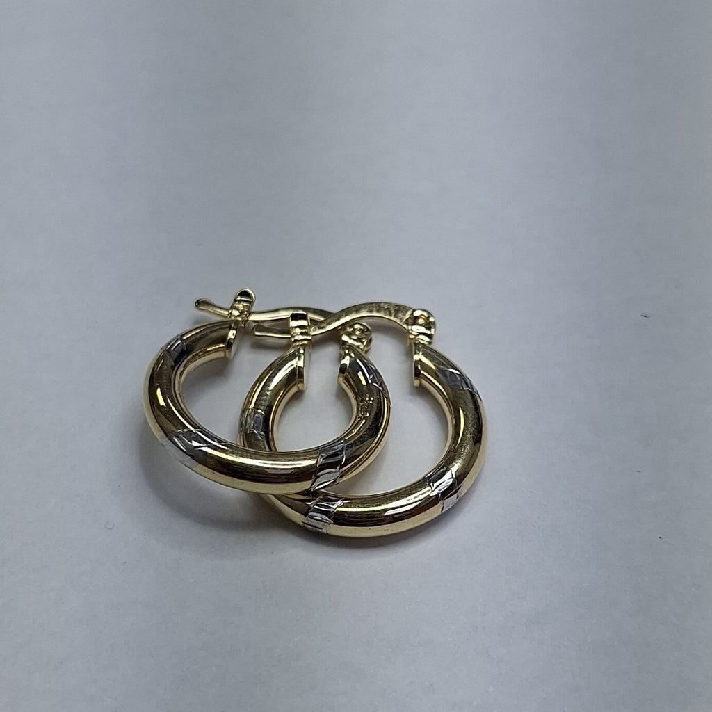 ARETES ARRACADAS COMBINADAS 14K 1.6 GR (NUEVO)