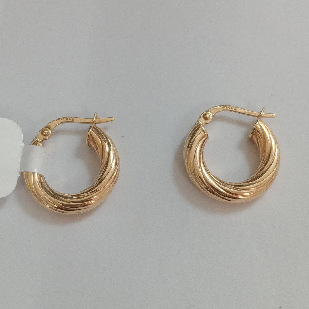 ARRACADAS PAR ORO 14 K 1.7 GRMS (SEMINUEVO)