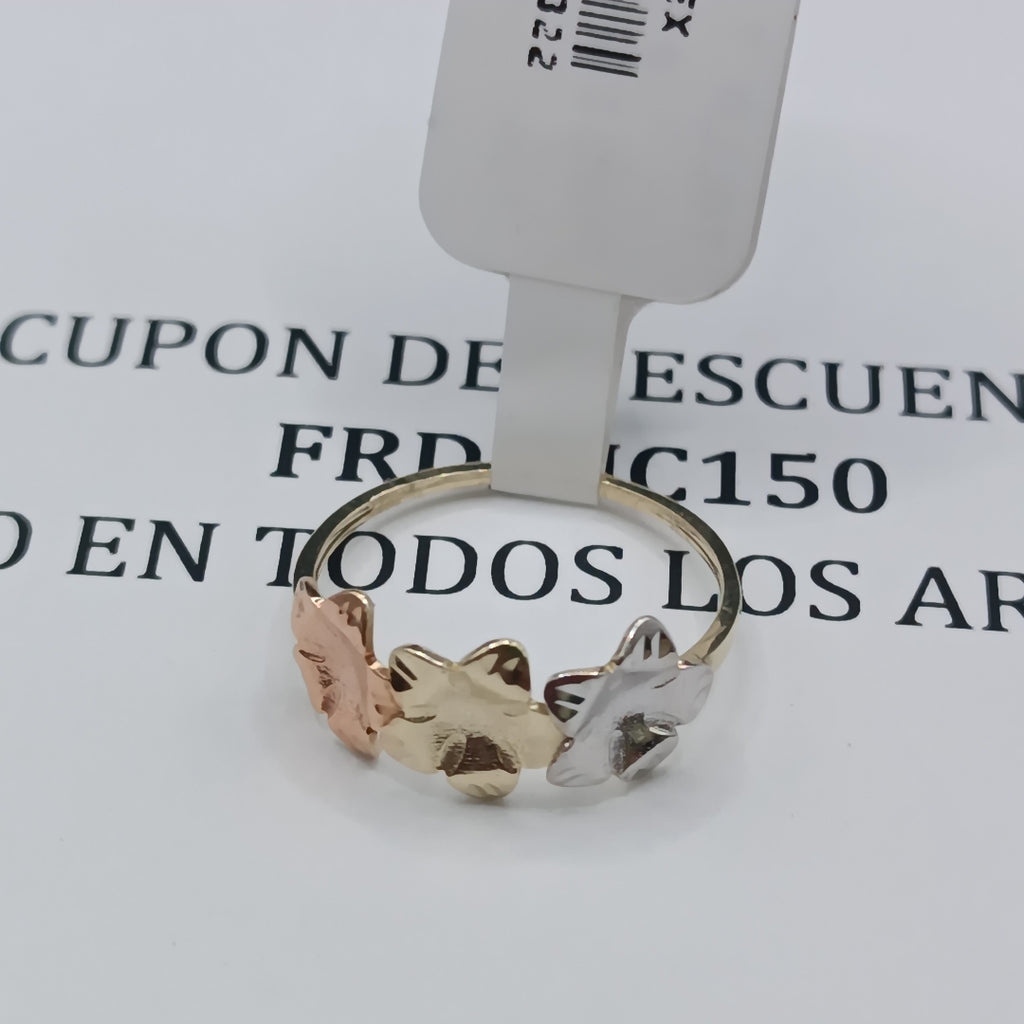 ANILLOS ANILLITO FIG FLORES 10K TALLA 7 1.3 GR (NUEVO)