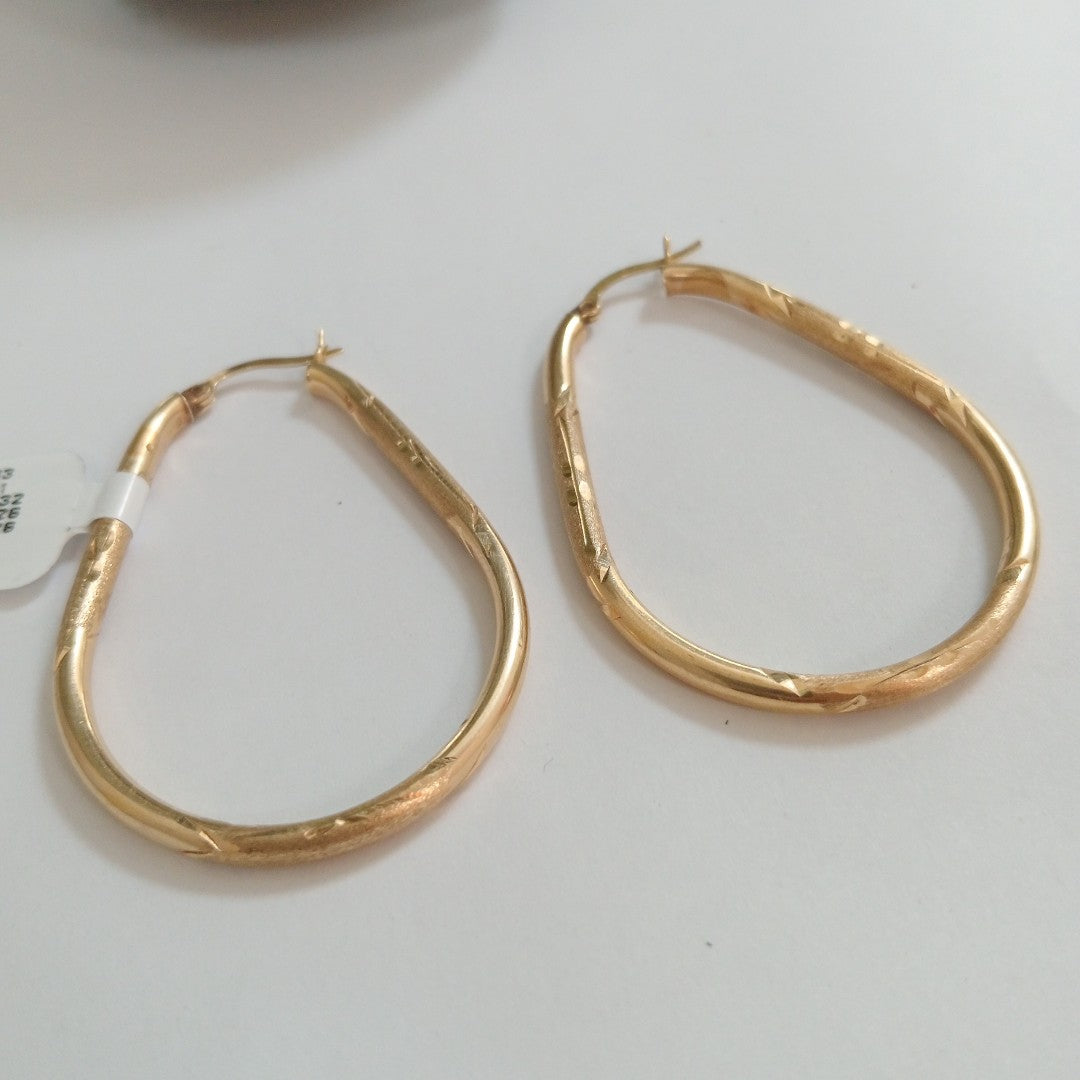 ARRACADAS PAR ORO 14 K 3.7 GRMS (SEMINUEVO)
