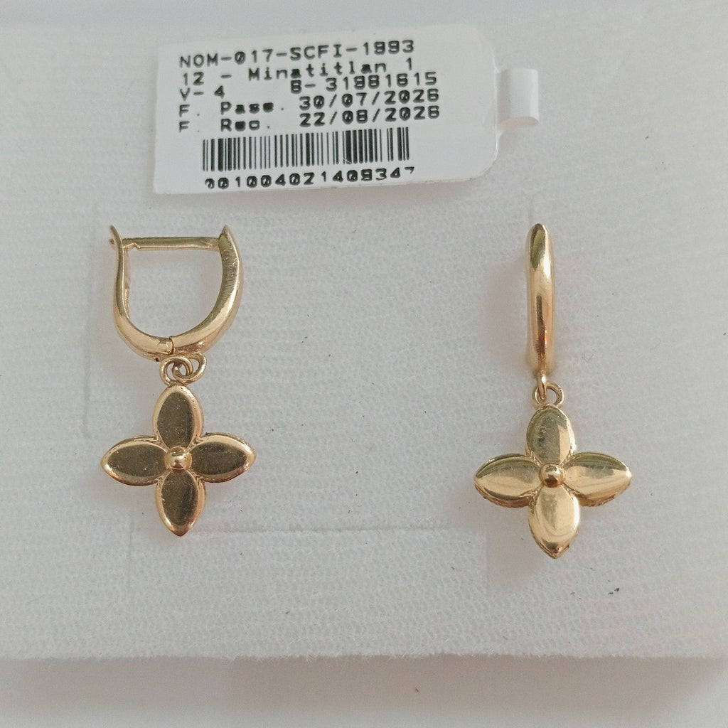 ARRACADAS PAR ORO 14 K 3.1 GRMS (SEMINUEVO)