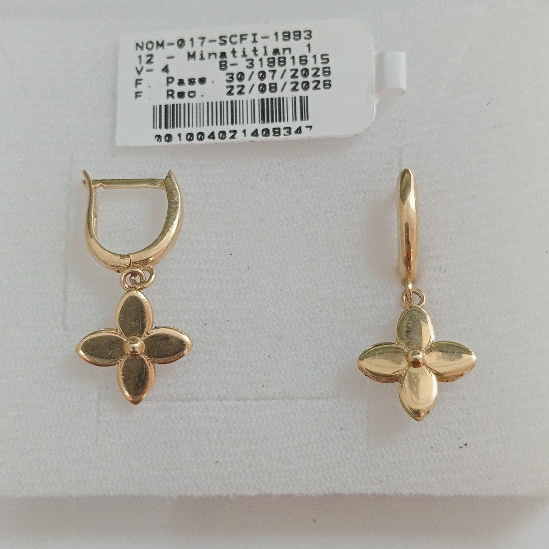 ARRACADAS PAR ORO 14 K 3.1 GRMS (SEMINUEVO)