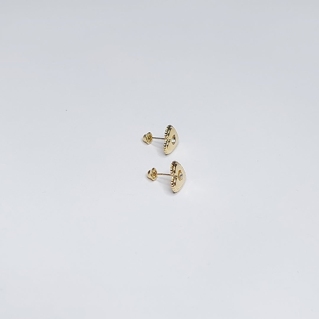 BROQUELES BROQUEL FIG CORAZON C CIRCONIA 14K 0.2614 GR (NUEVO)