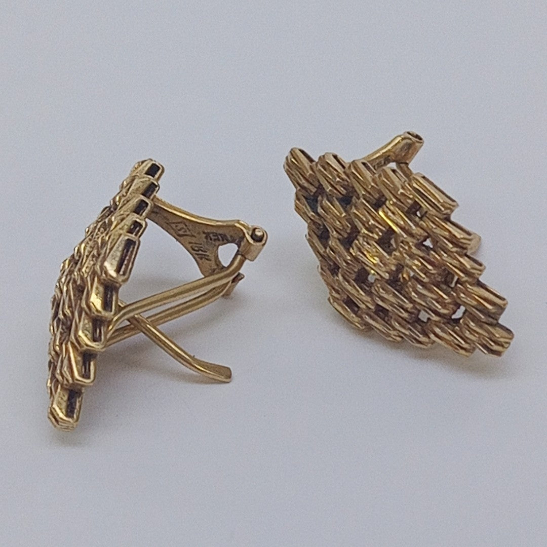 ARETES PAR ORO 18 K 7,80 GRMS (SEMINUEVO)