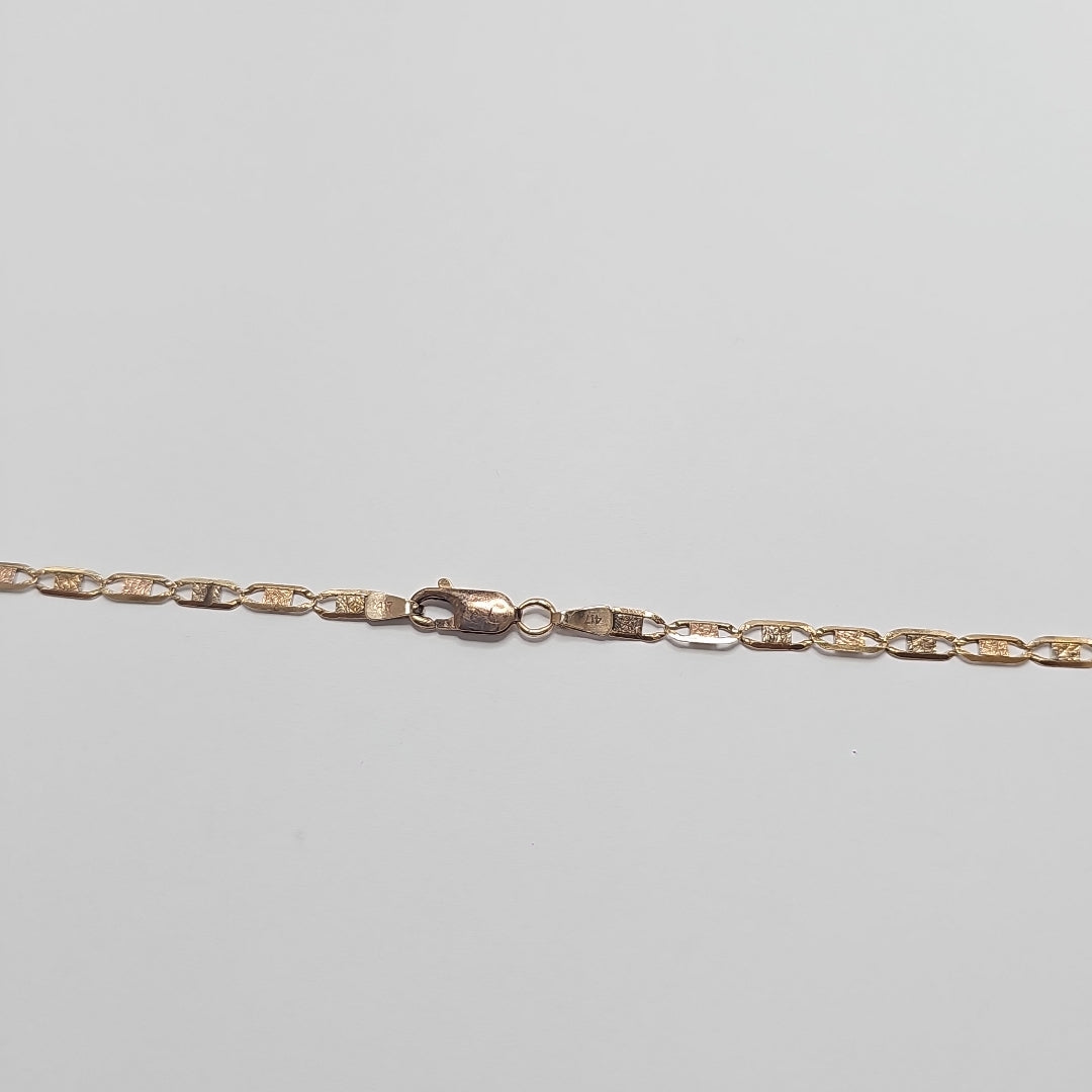 CADENA ORO COMBINADO 10 K 6,80 GRMS (SEMINUEVO)