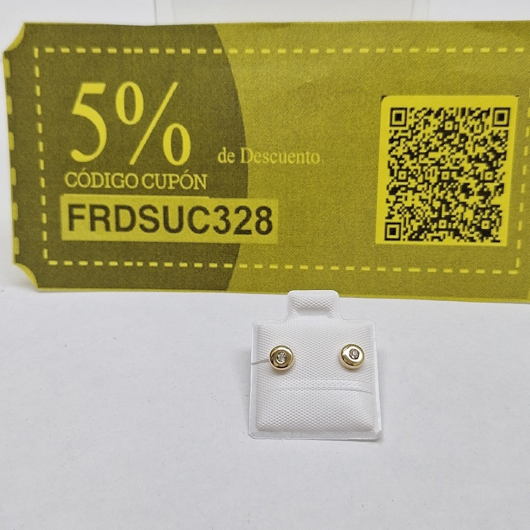BROQUELES BROQUEL C CIRCONIA 14K 0.27 GR (NUEVO)