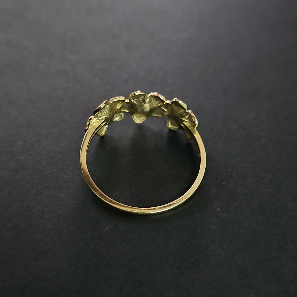 ANILLOS ANILLITO FIG FLORES 10K TALLA 7 1.2 GR (NUEVO)