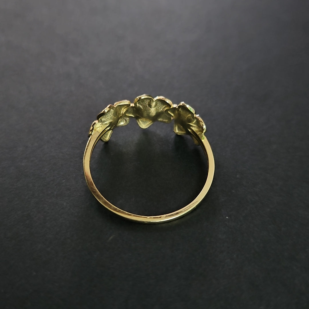 ANILLOS ANILLITO FIG FLORES 10K TALLA 7 1.2 GR (NUEVO)