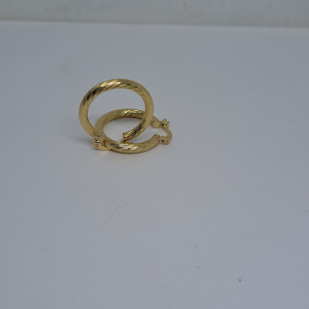 ARETES TEJIDO ARRACADAS ASTRIADAS 14K 2.9 GR (NUEVO)