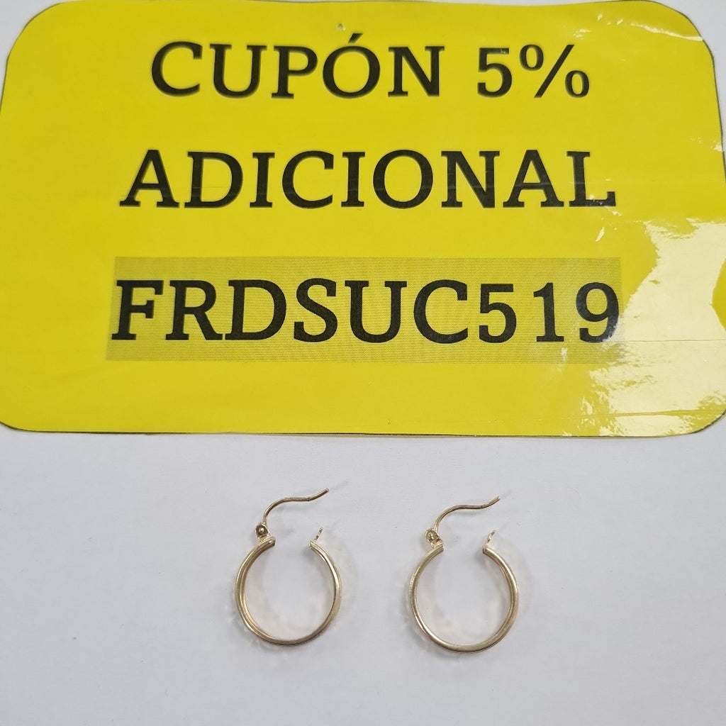 ARETES ARRACADAS LABRADAS 10K 2.2 GR (NUEVO)